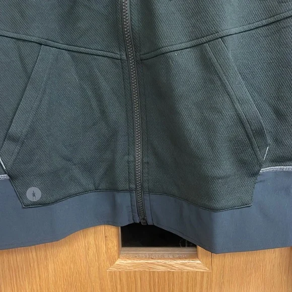 NWT Smartwool Women's Uptempo Full-Zip Hoodie Black Sz Small Merino Wool Blend - Picture 3 of 5